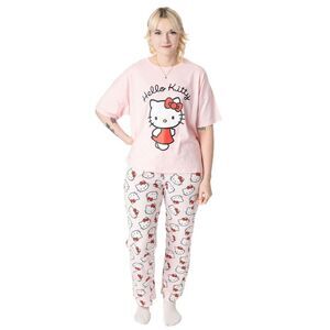 Hello Kitty Womens/Ladies Short-Sleeved Pajama Set / Pink